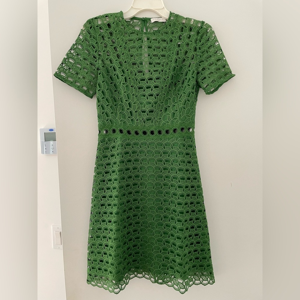 Sandro Green Lace Dress